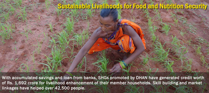 People institutions promoted by DHAN help their members avail loans for education, provide scholarships and run remedial schools for their children