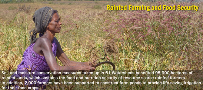 Integrated tank-based watershed development projects help poor and marginal farmers come out of poverty